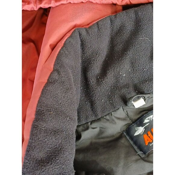 Vintage Audvik Red Winter Puffer Coat Jacket Size Medium M Made In Canada - Picture 7 of 16